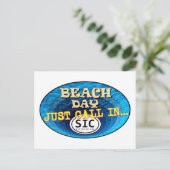BEACH DAY CALL IN SIC NJ Zee Isle City Briefkaart (Staand voorkant)