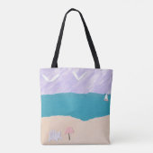 Beach Day Canvas tas (Achterkant)