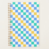 Beach day diagonal checkerboard pattern planner (Voorkant)