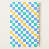 Beach day diagonal checkerboard pattern planner (Achterkant)