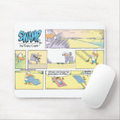 Beach Day Funny Duck Cartoon Muismat (Met muis)