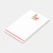 BEACH DAY GOLDEN RETRIEVER LOVER POST-IT® NOTES (Schuin)
