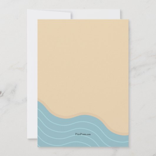 Beach Day Party uitnodiging (Achterkant)