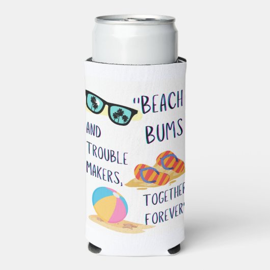 Beach Day Quote Seltzer Blikjeskoeler (Seltzer Voorkant)