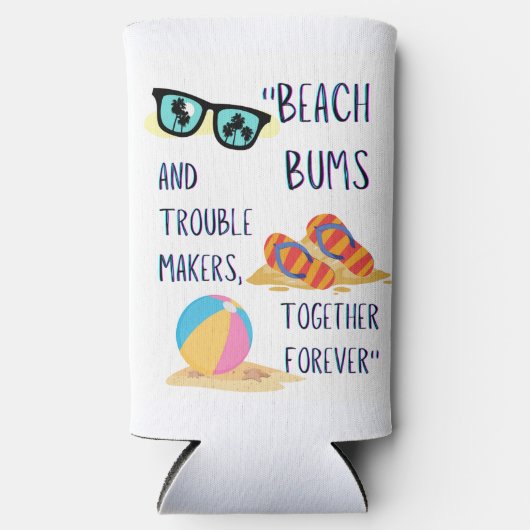 Beach Day Quote Seltzer Blikjeskoeler (Voorkant)