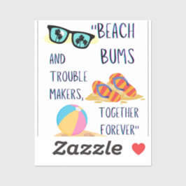 Beach Day Quote Sticker