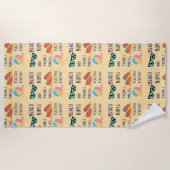 Beach Day Quote Strandlaken (Voorkant)