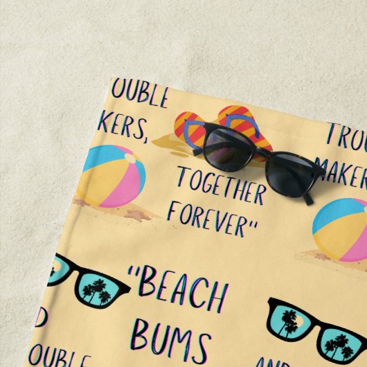 Beach Day Quote Strandlaken (In situ)