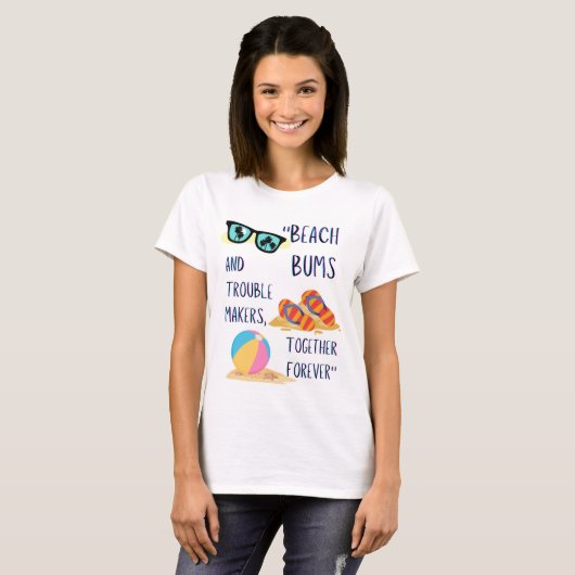 Beach Day Quote T-shirt (Voorkant volledig)