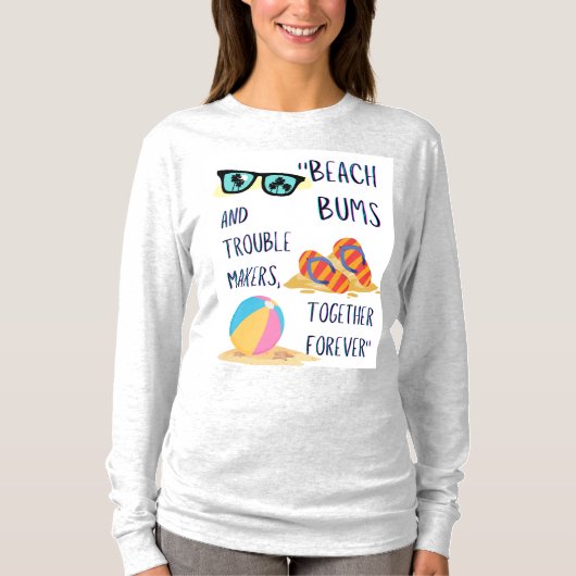 Beach Day Quote T-shirt (Voorkant)