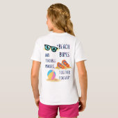Beach Day Quote T-shirt (Achterkant volledig)