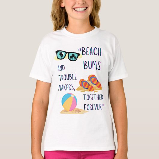 Beach Day Quote T-shirt (Voorkant)