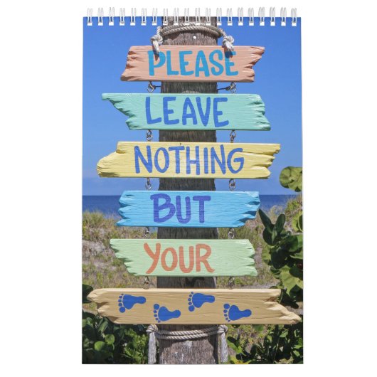 Beach Day, Sun Surf Sand Calendar Kalender (Hoes)