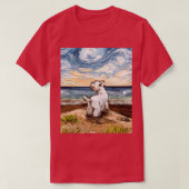 Beach Day Westie T-shirt (Design voorkant)