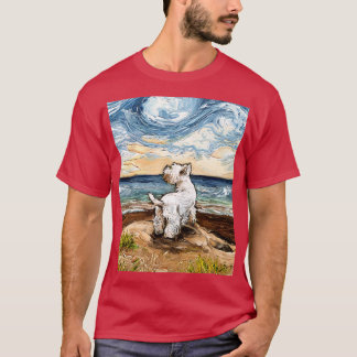 Beach Day Westie T-shirt