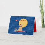 Beach Day Whales Surfing Dog Christmas Kaart<br><div class="desc">Deze leuke liefdevolle,  surfende Golden Retriever zal vreugde brengen aan uw geliefden wanneer ze deze kaart van Naptown Tails ontvangen.</div>