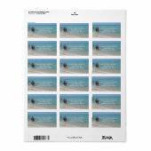 Beach Days Adresetiketten Etiket (Full Sheet)