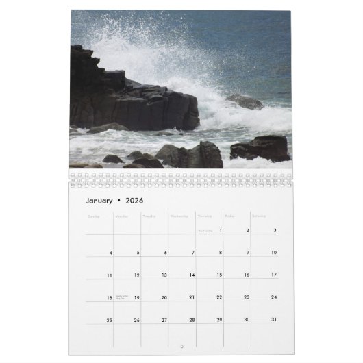 Beach Days Calendar Kalender (Jan 2026)
