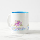 Beach Days Coffee-Mok Tweekleurige Koffiemok (Voorkant links)