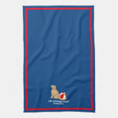 Beach Days Golden Retriever Dog Kitchen Towel Theedoek (Verticaal)