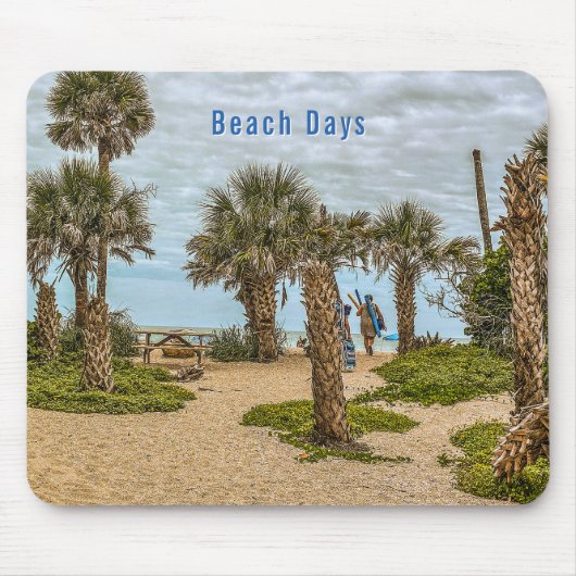 Beach Days, Overcast, Beach Garden Muismat (Voorkant)