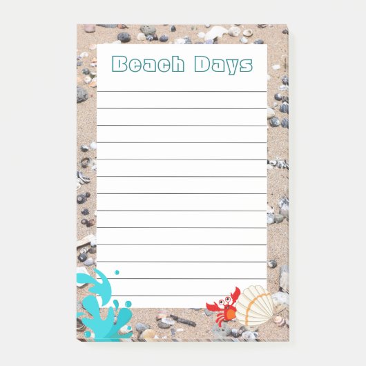 Beach Days Post-it® Notes (Voorkant)