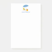 Beach Days Tropical Umbrella Stoel zomer Aangepast Post-it® Notes (Voorkant)