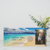 Beach - de Bestemming van de Oceaan met Foto spare Kaart (Staand voorkant)