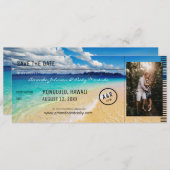 Beach - de Bestemming van de Oceaan met Foto spare Kaart (Voorkant / Achterkant)