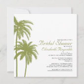  Beach Destination Bridal Shower Invitation Kaart (Voorkant)