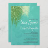 Beach Destination Bridal Shower-uitnodigingen Kaart (Voorkant / Achterkant)