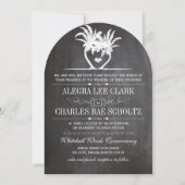 Beach Destination Chalkboard Typografie Invite Kaart (Voorkant)