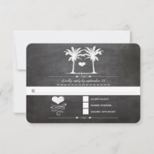 Beach Destination Chalkboard Typografie RSVP