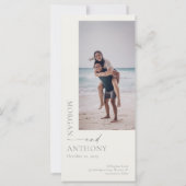 Beach Destination Photo Save the Date (Achterkant)