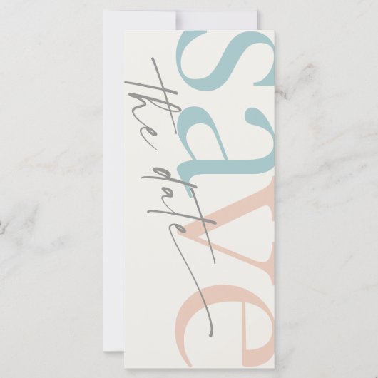 Beach Destination Photo Save the Date (Voorkant)