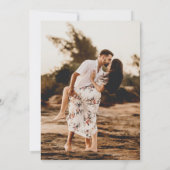 Beach Destination Photo Wedding Save The Date (Achterkant)