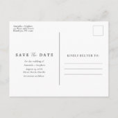 Beach Destination Wedding Budget sparen de Datum Aankondigingskaart (Achterkant)