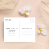 Beach Destination Wedding Budget sparen de Datum Aankondigingskaart