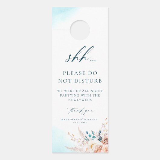 Beach Destination Wedding Deurhanger (Voorkant)