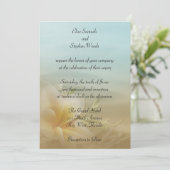 Beach Destination Wedding Invitation Kaart (Staand voorkant)