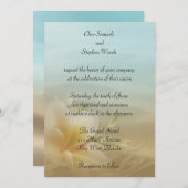 Beach Destination Wedding Invitation Kaart (Voorkant / Achterkant)