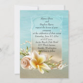 Beach Destination Wedding Invitation Kaart (Voorkant)