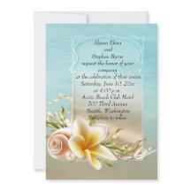 Beach Destination Wedding Invitation