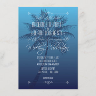 Beach Destination Wedding Invitding Kaart