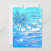 Beach Destination Wedding Invitding Kaart (Voorkant)