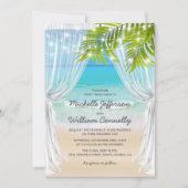 Beach Destination Wedding Kaart (Voorkant)