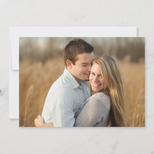 Beach Destination Wedding Photo Aankondiging (Achterkant)