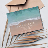 Beach Destination Wedding Photo Aankondiging