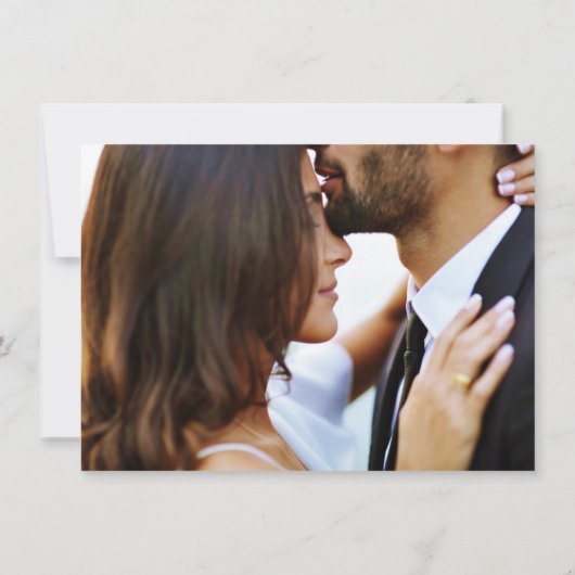 Beach Destination Wedding Photo Save the Date (Achterkant)