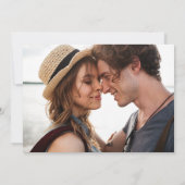 Beach Destination Wedding Photo Save The Date (Achterkant)
